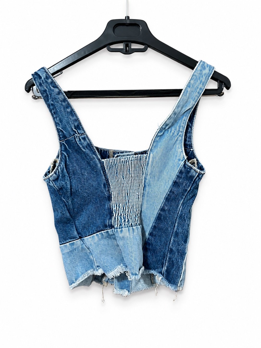 Zara Patchwork Denim Corset - 2
