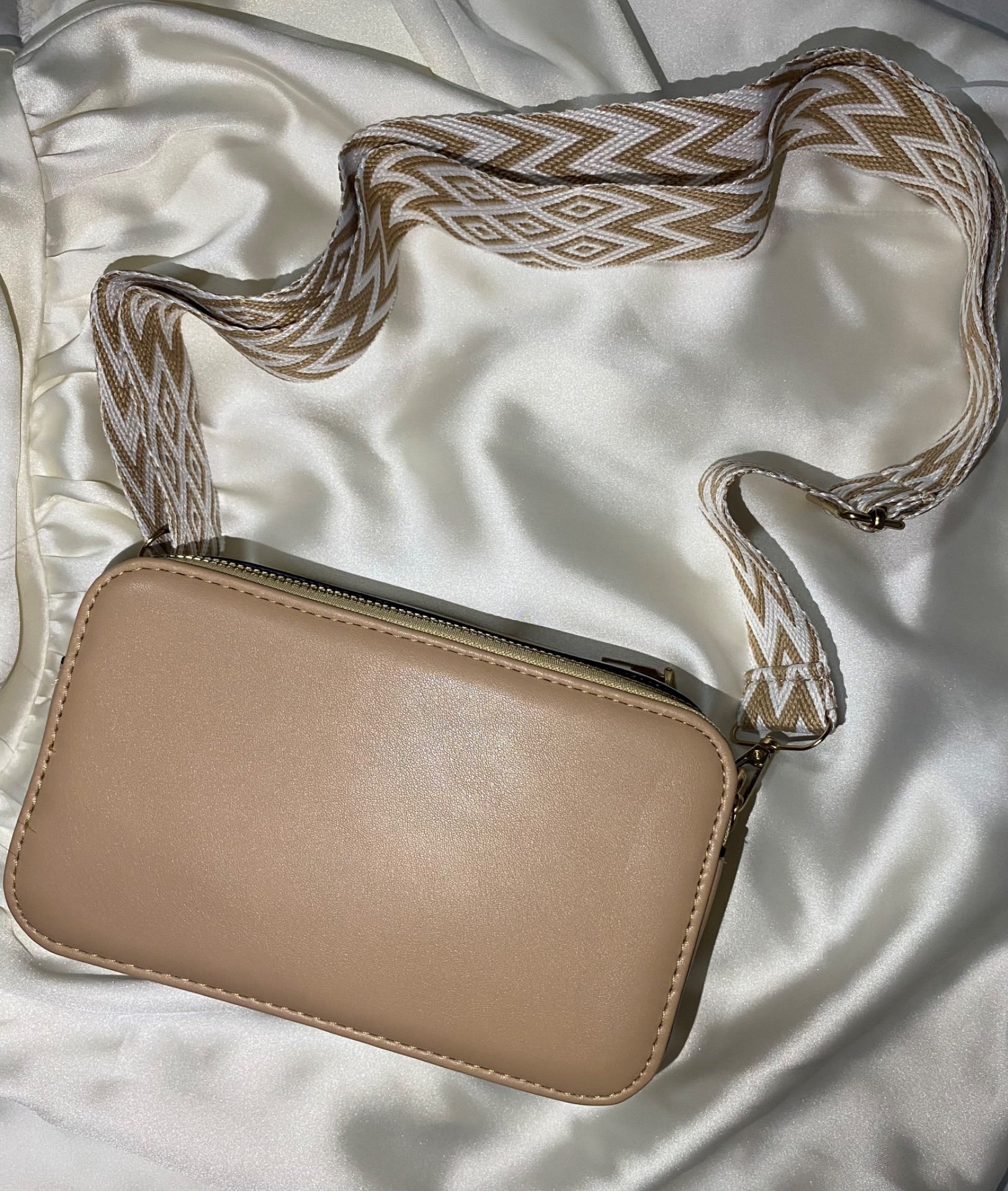 НОВ Модерен 3-во-1 Беж Сет Чанта со Каиш ✨ Crossbody - 2