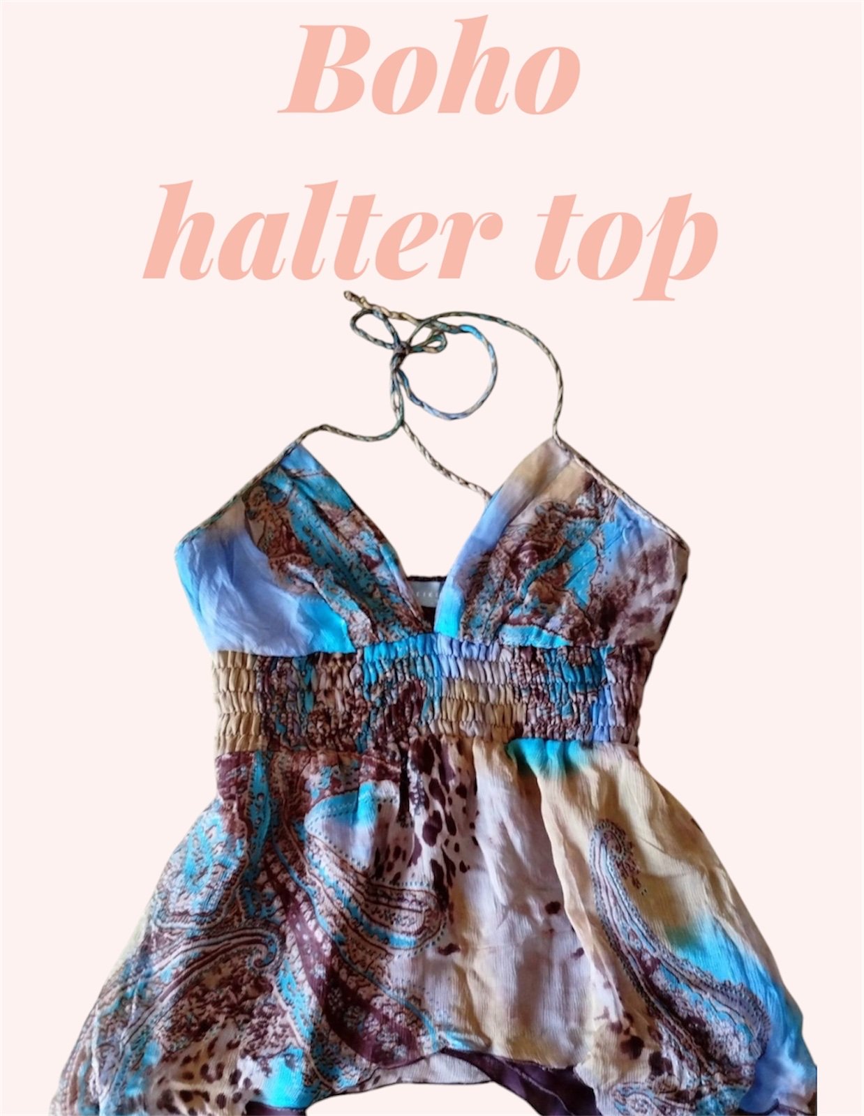 Boho halter top✨