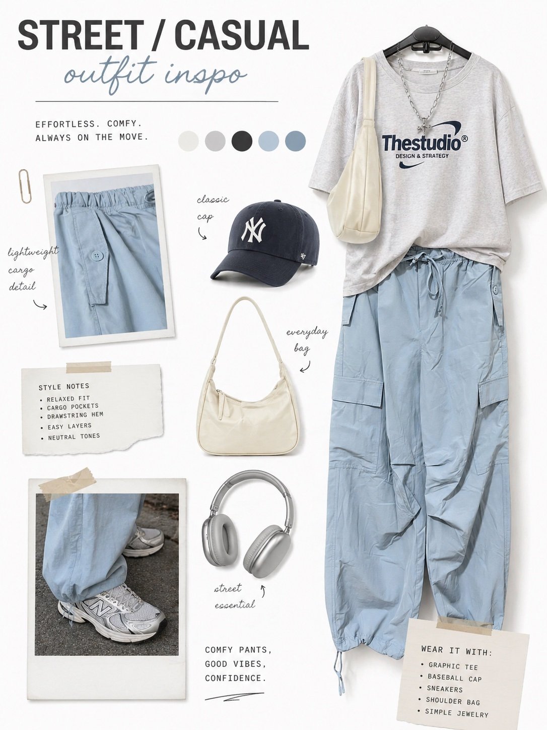 Bershka Parachute Cargo Pants - 3