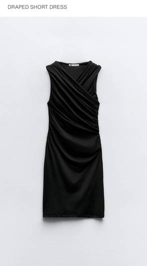 Црн  ZARA  фустан
