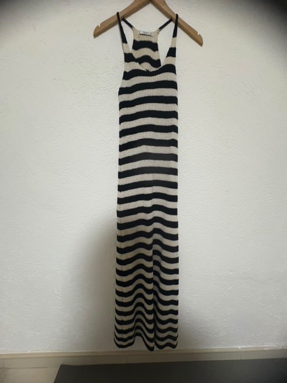 Mango B&W фустан на прерамки - 2