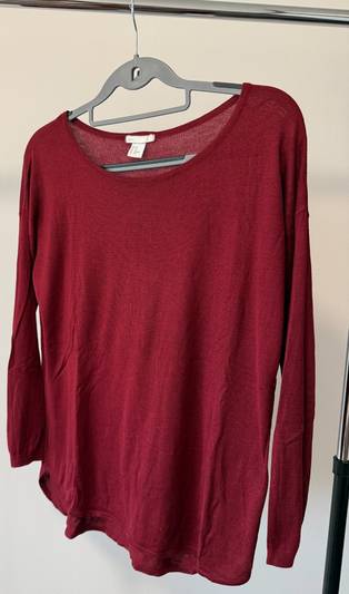 Bordo bluza tenka pletka HandM