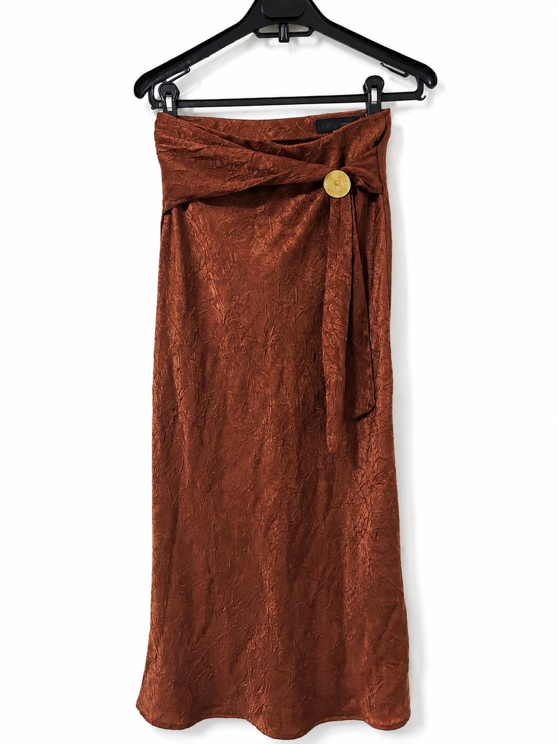 Zara Midi Brown Skirt - 2