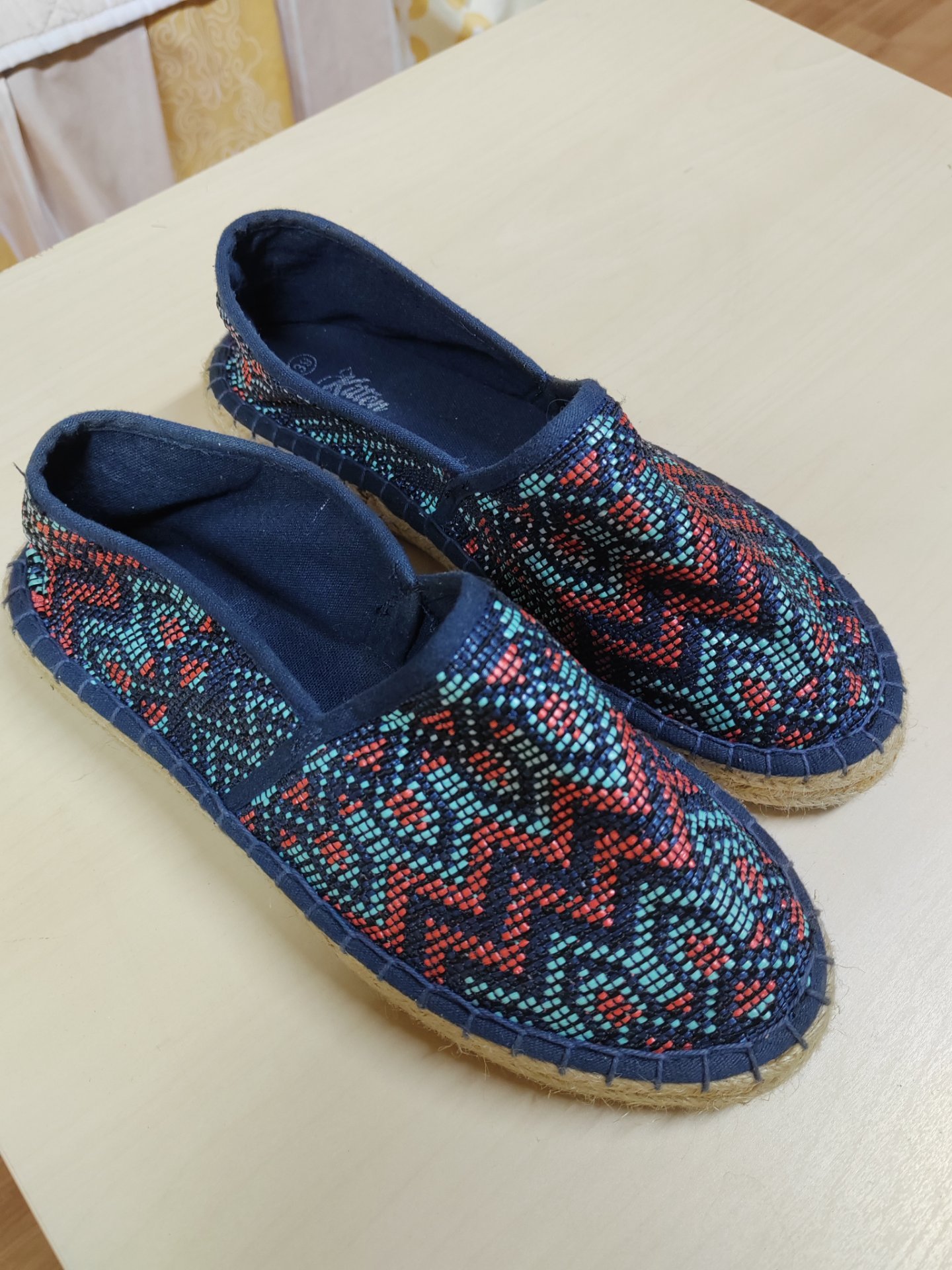 Teget Kitten espadrili