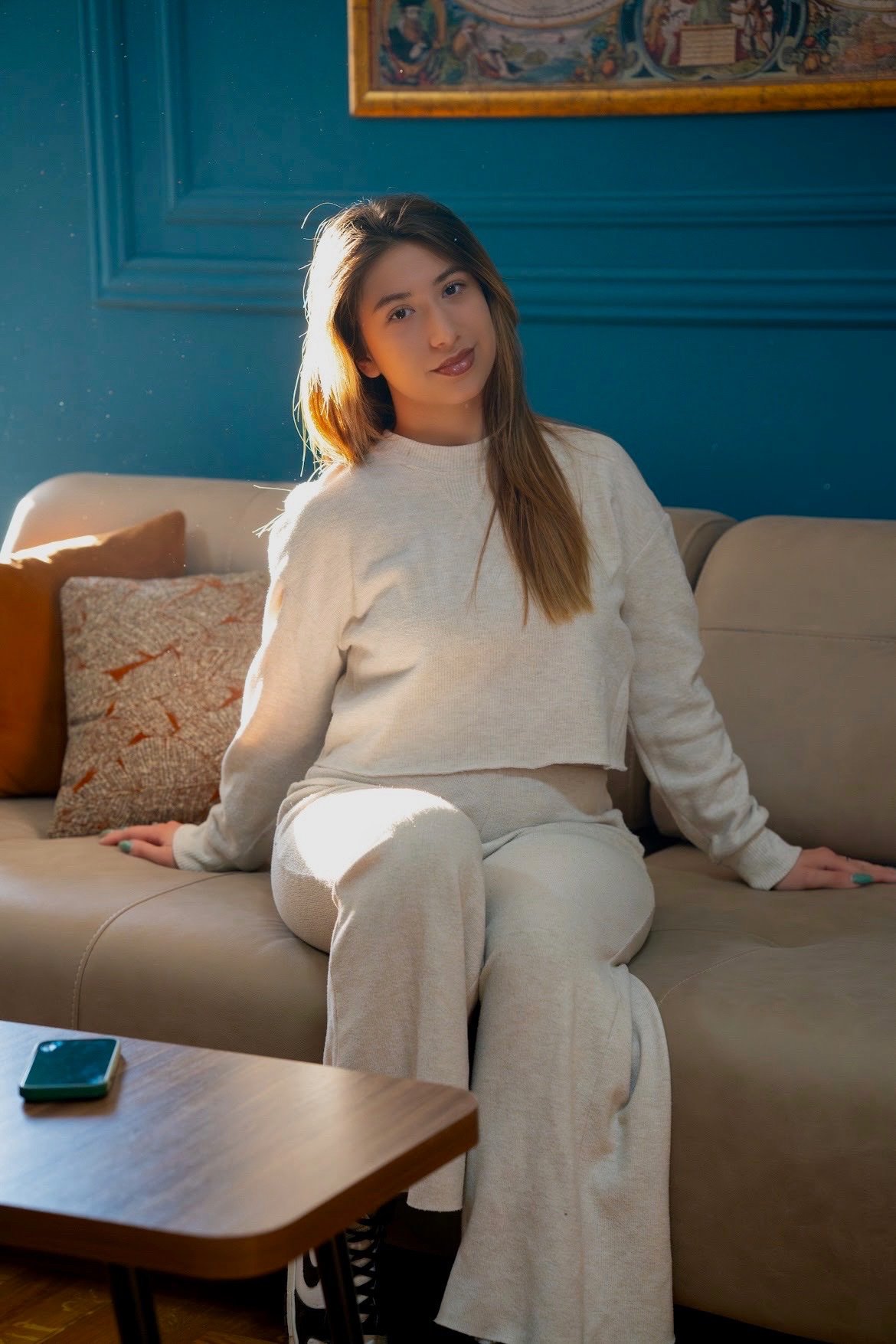 Комплет џемпер со панталони број S - 2