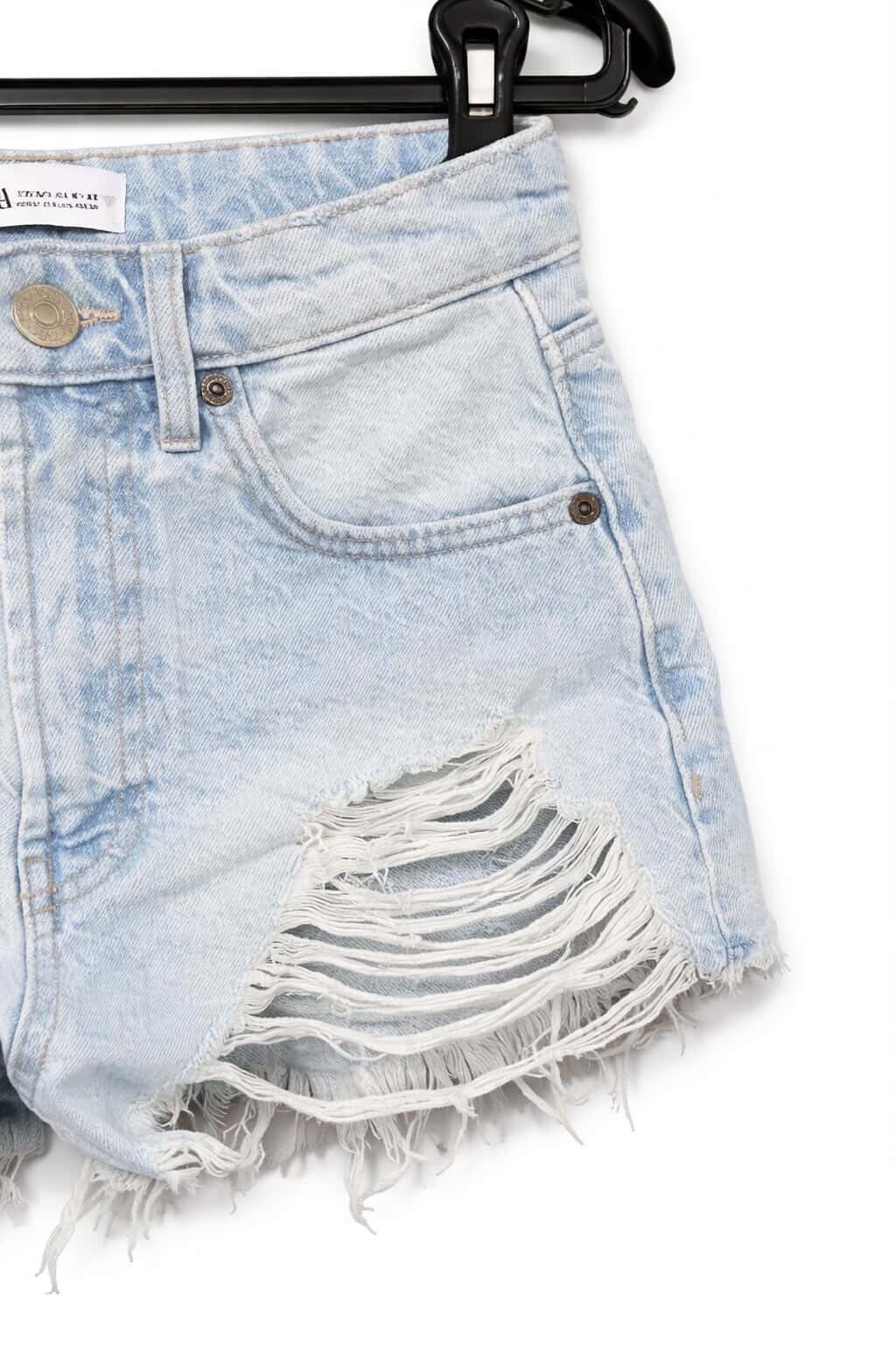 Zara Light Wash Denim Short - 3