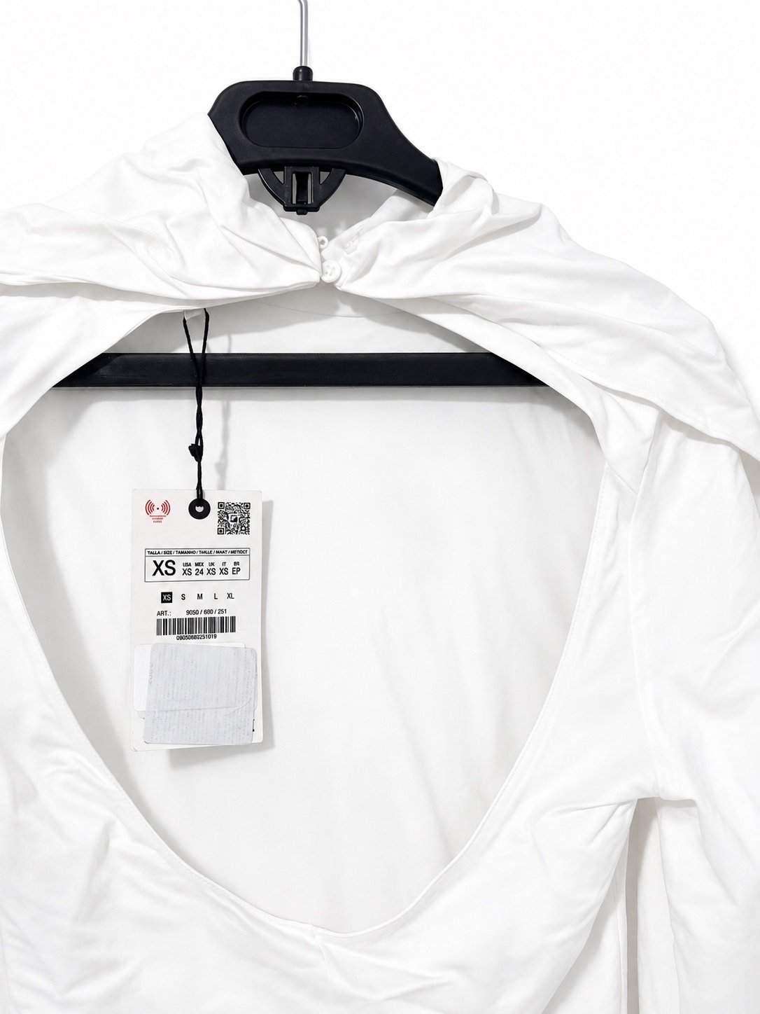 Zara Satin Open Back Shirt - 3