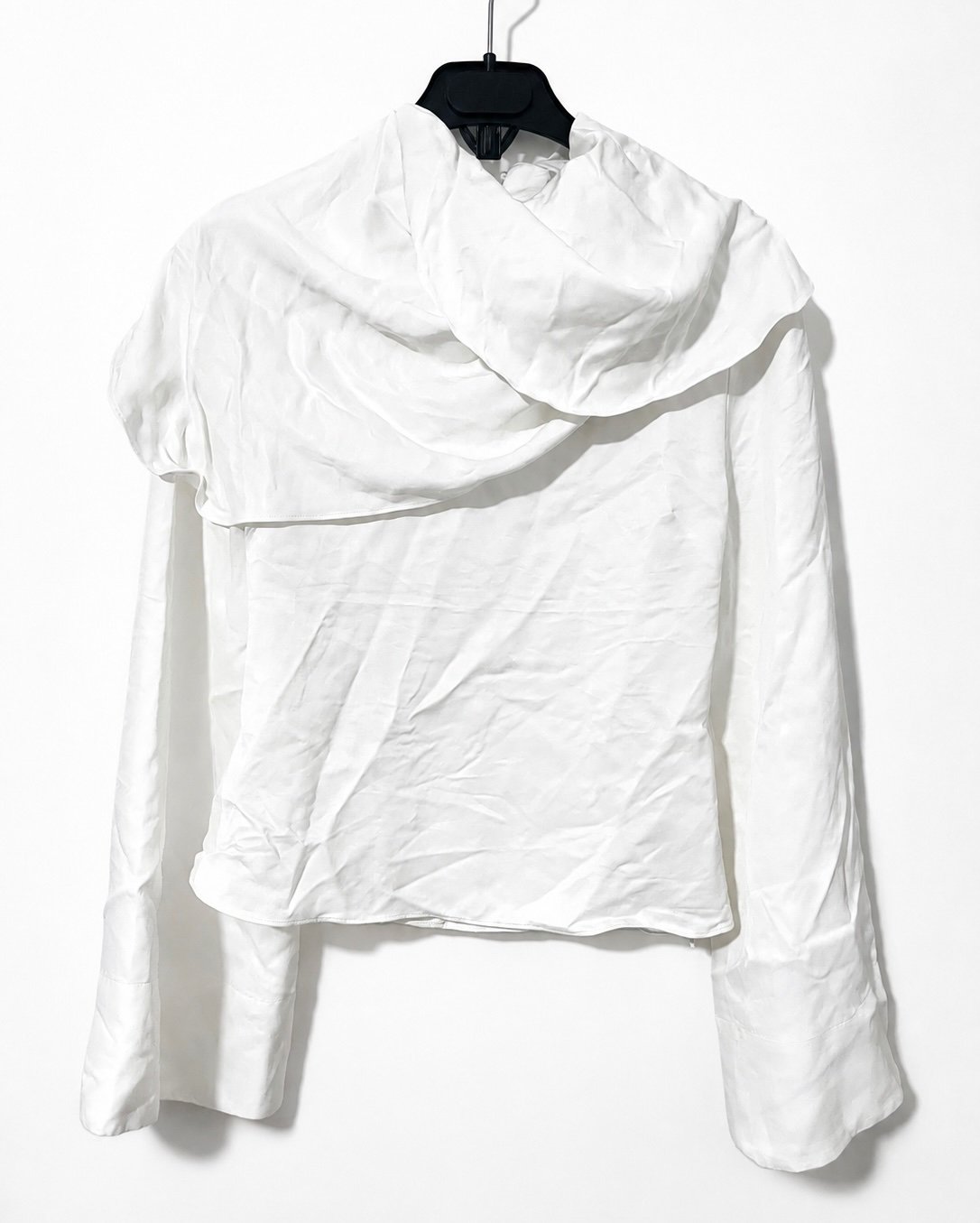 Zara Satin Open Back Shirt
