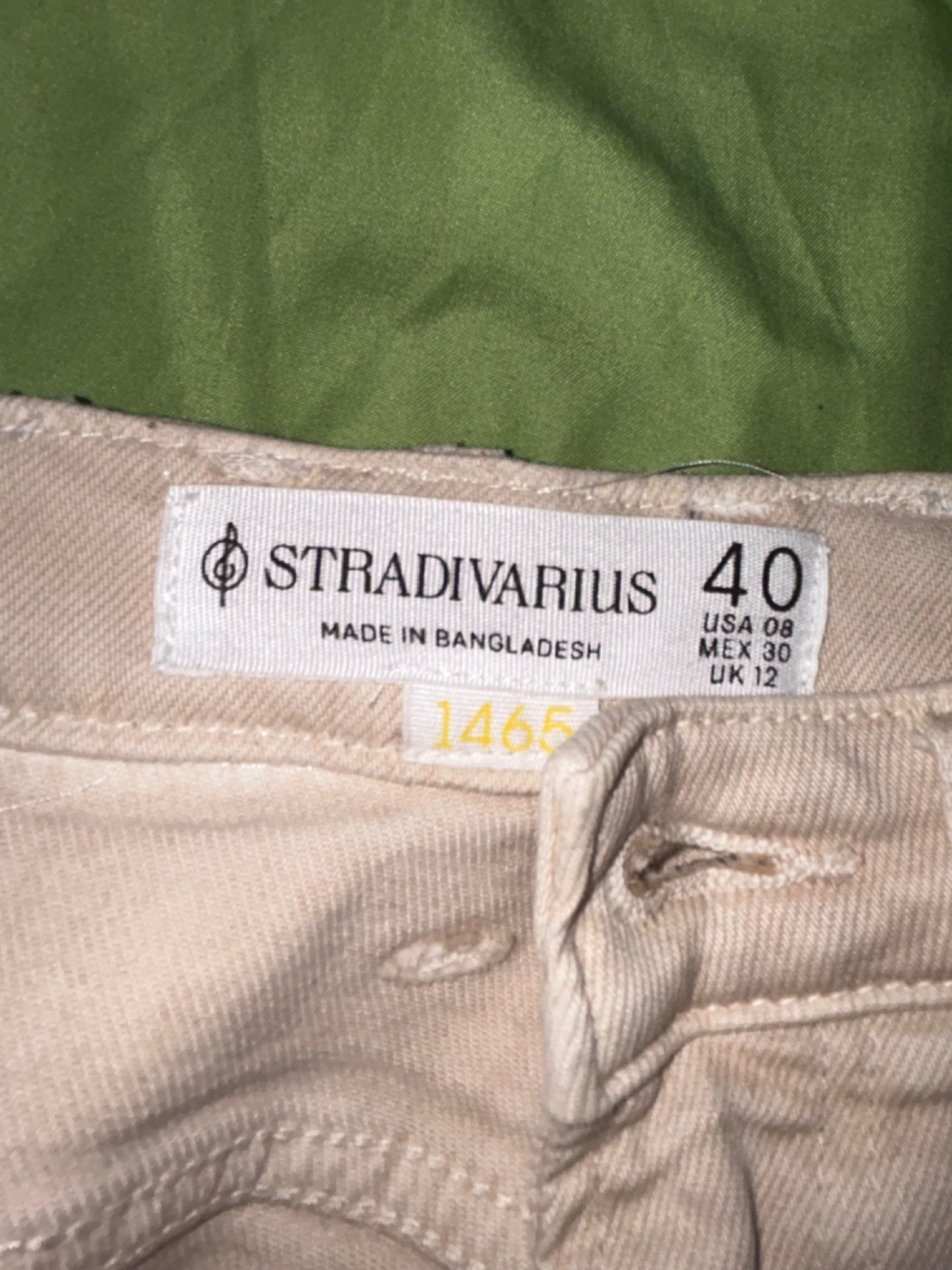 Krem farmerki od Stradivarius - 2