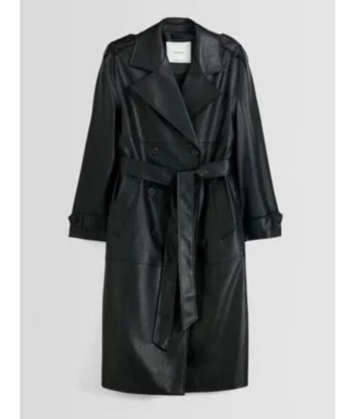 Bershka мантил од вештачка кожа - 2