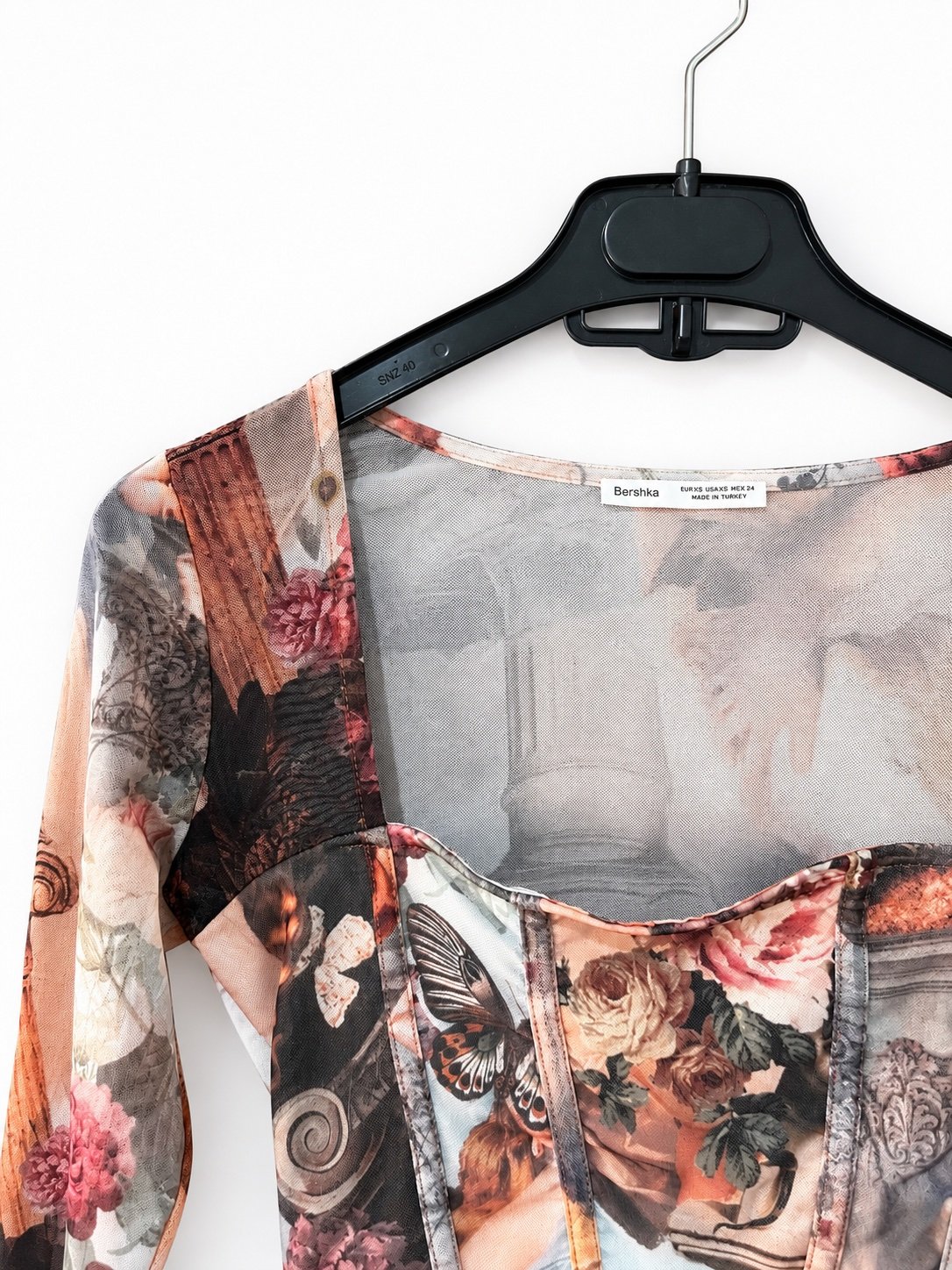 Bershka Canvas Corset Top