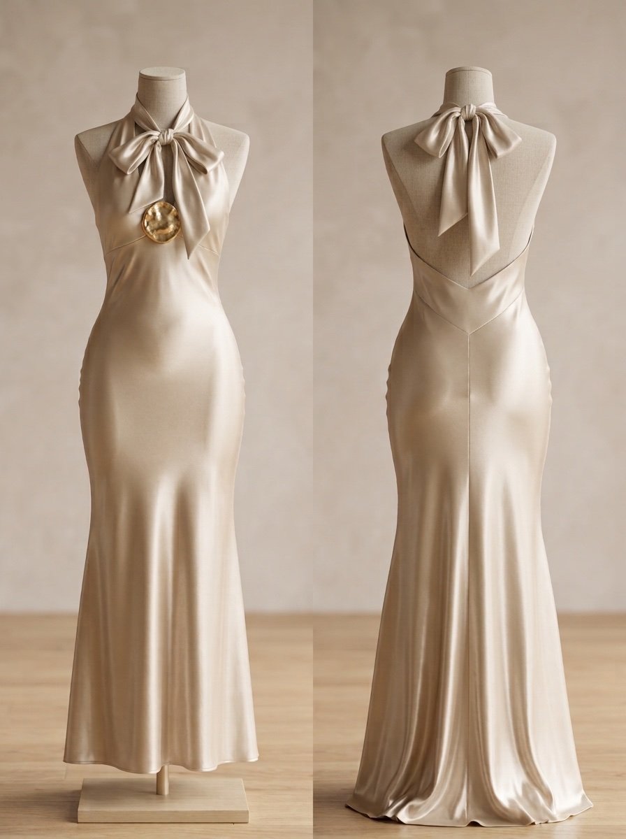 SILKY ELEGANCE DRESS - 2