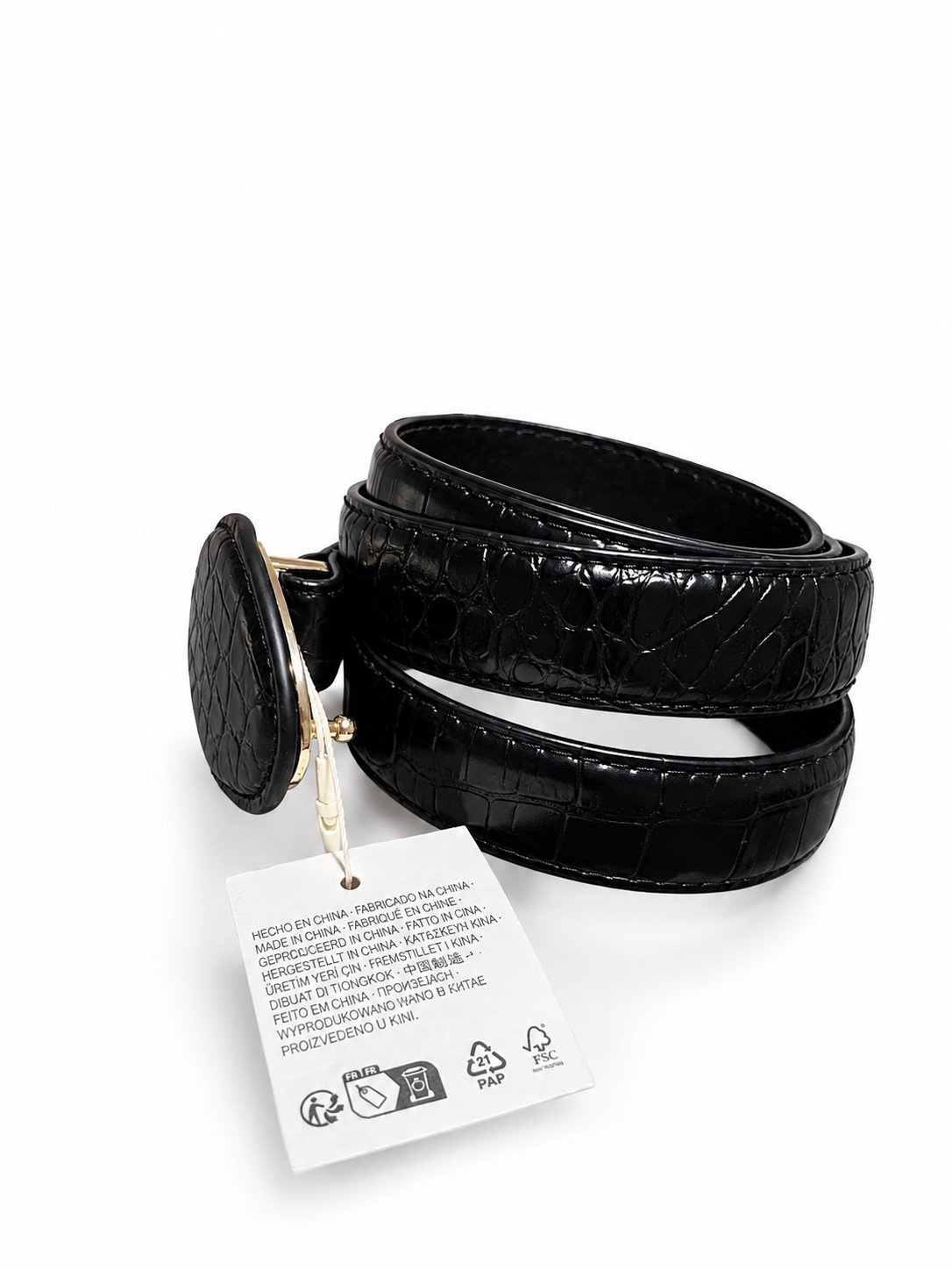 Black Buckle Belt - 2