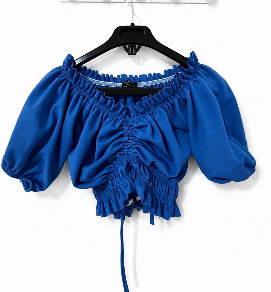 Blue Off-shoulder Top - 3
