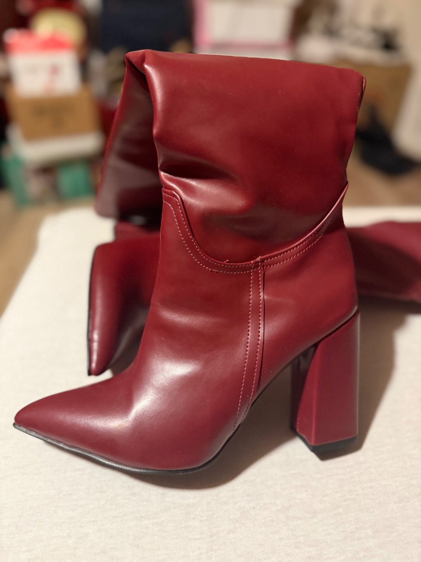 Бордо штикла чизма