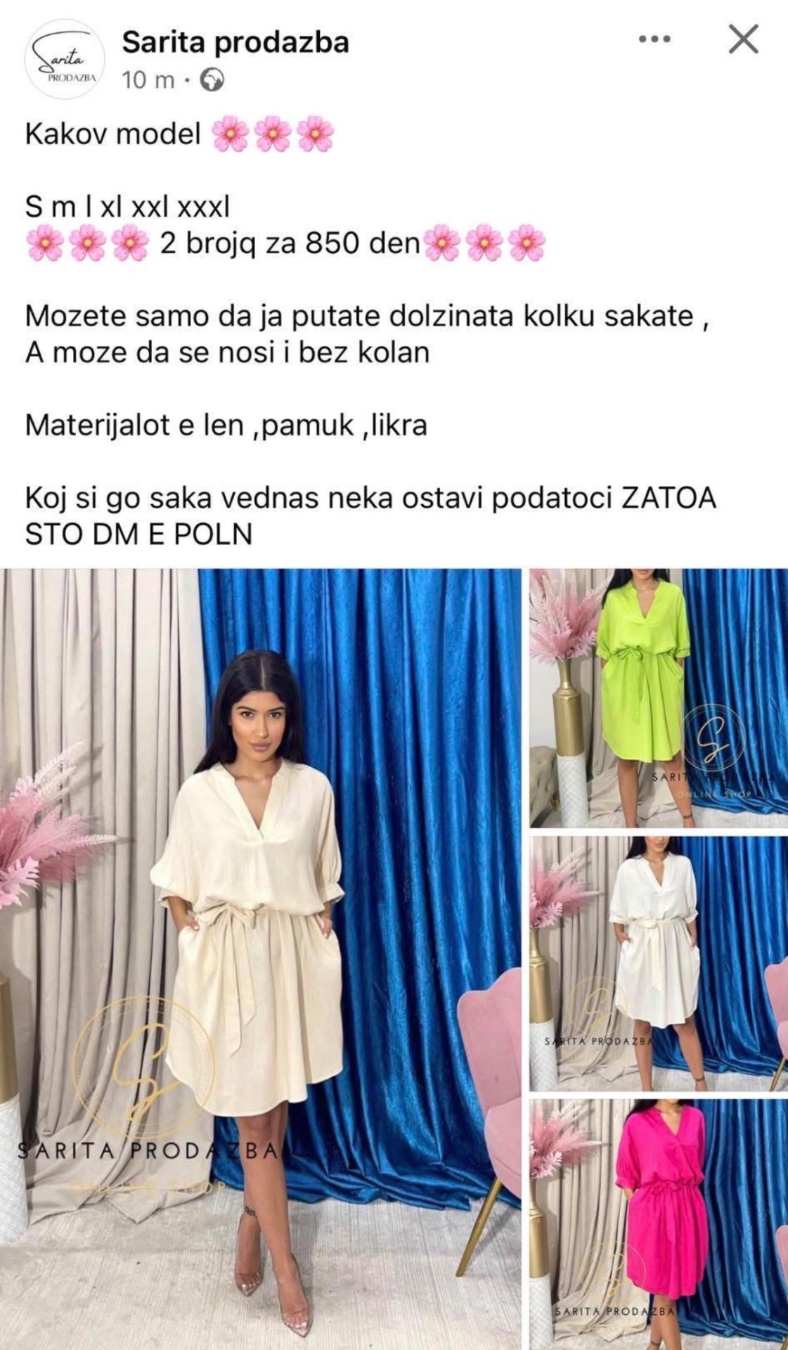 Leten fustan zelen