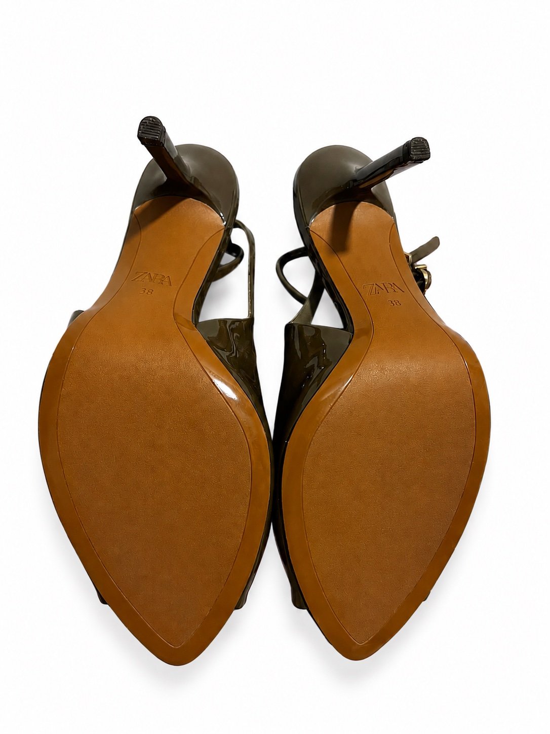 Zara Open Toe Heels - 3