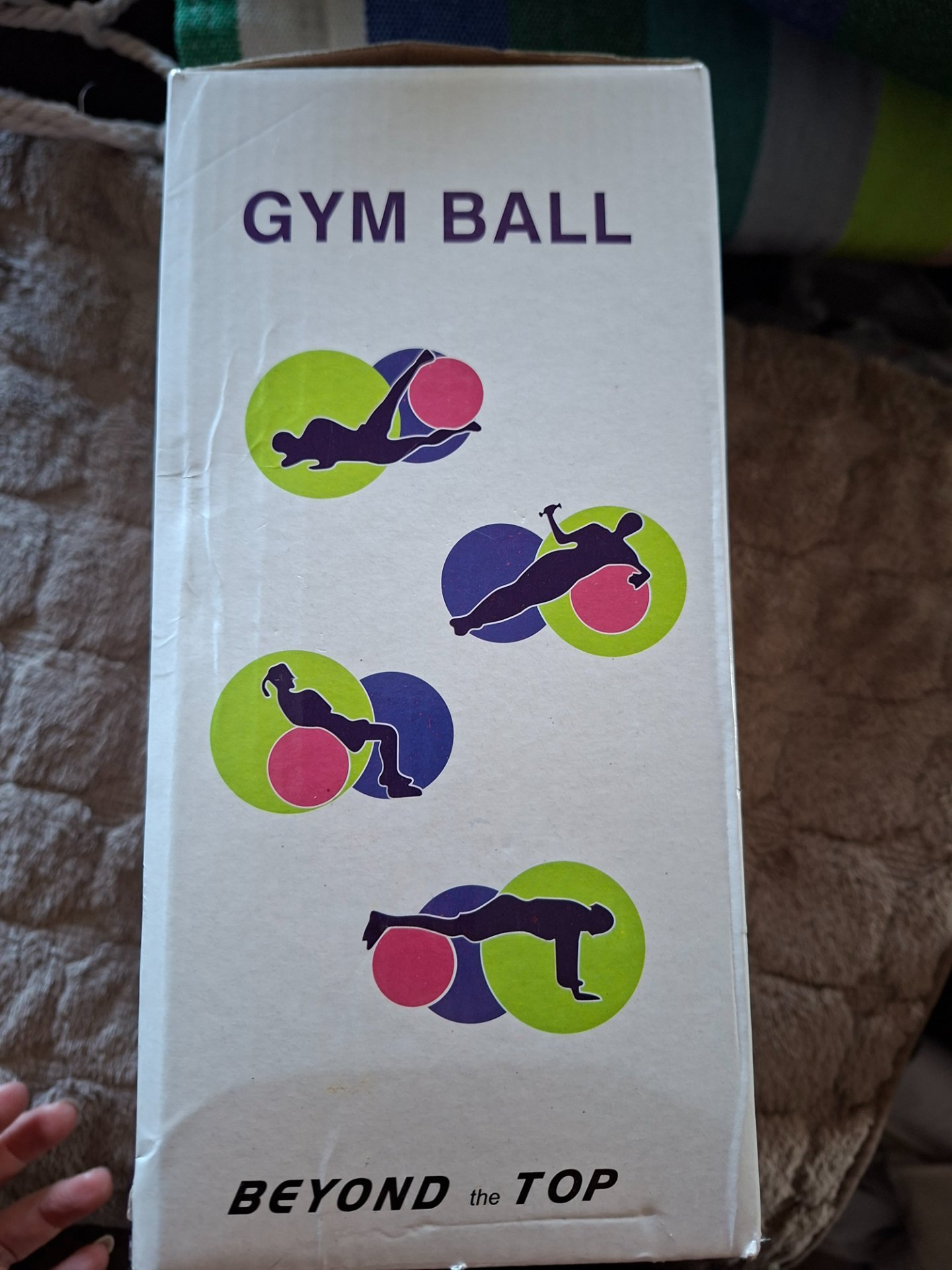 Пилатес топка сива боја - 3