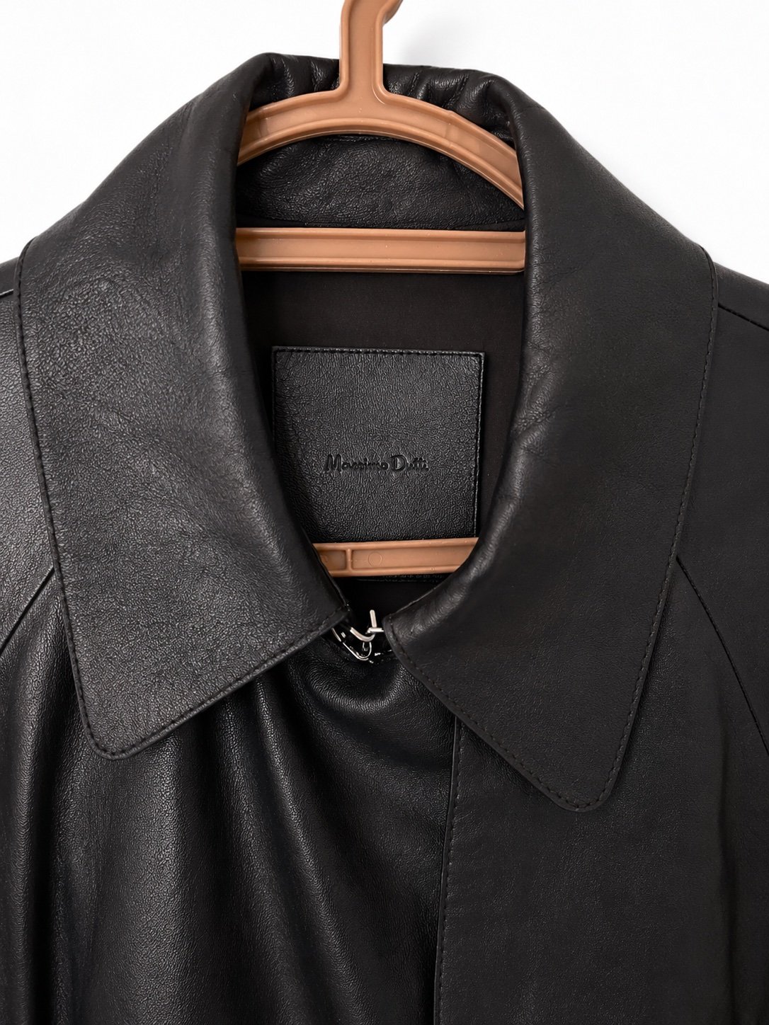 Massimo Dutti Leather Coat