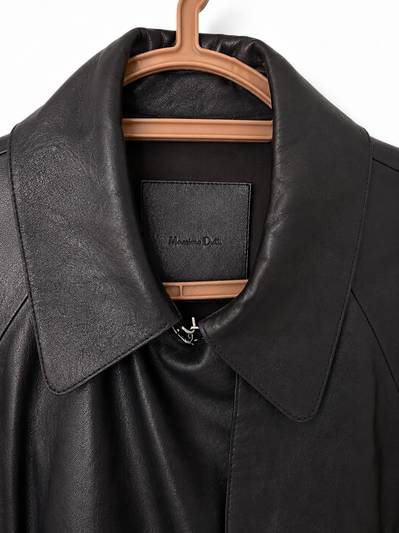 Massimo Dutti Leather Coat