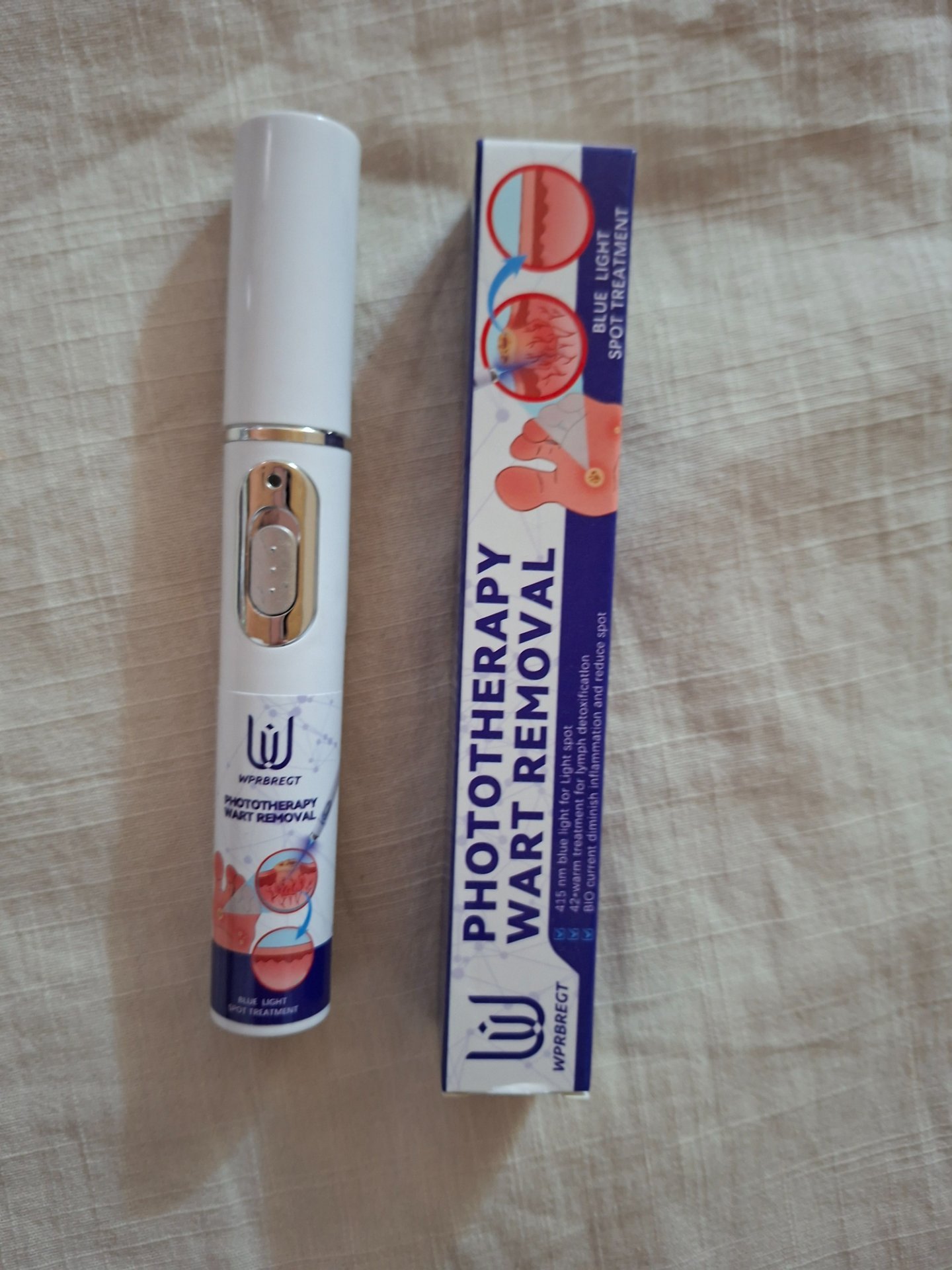 Phototherapy wart removal