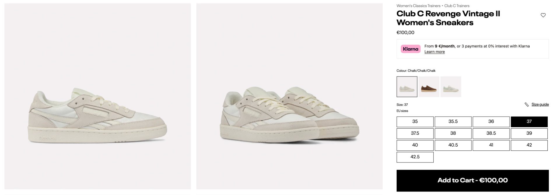 Reebok Club C Revenge Vintage II Women's Sneakers - 5