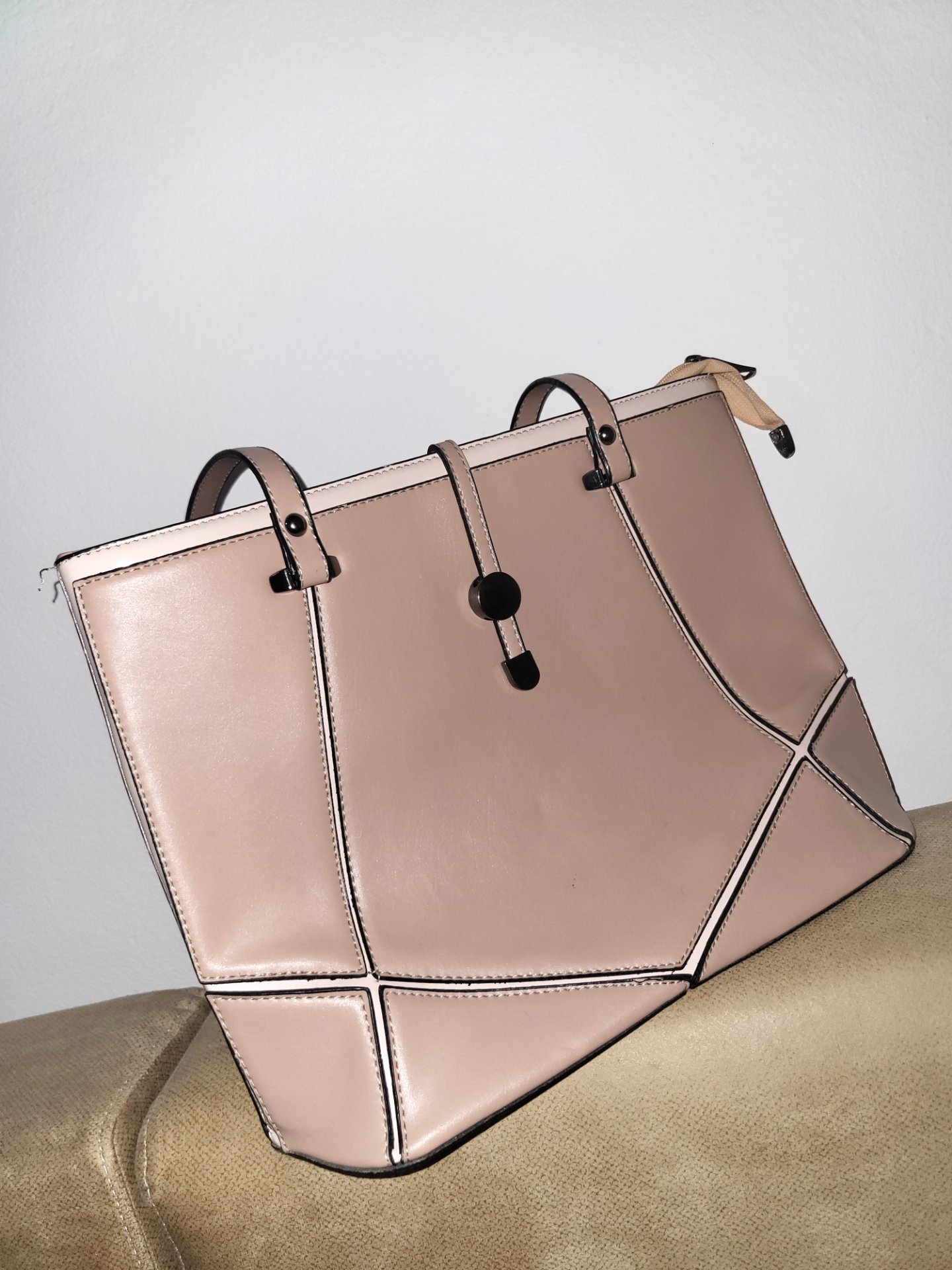 Чанта (розево-крем)