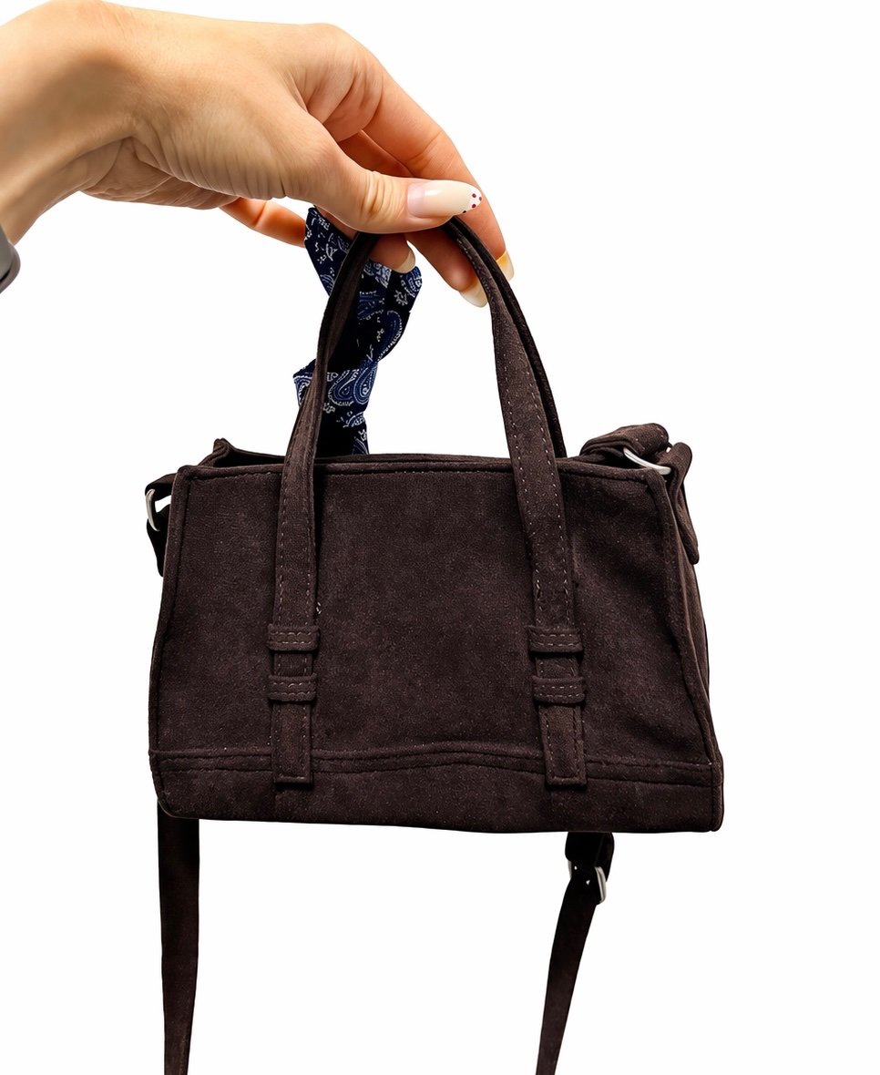 Zara Mini Suede City Bag - 2