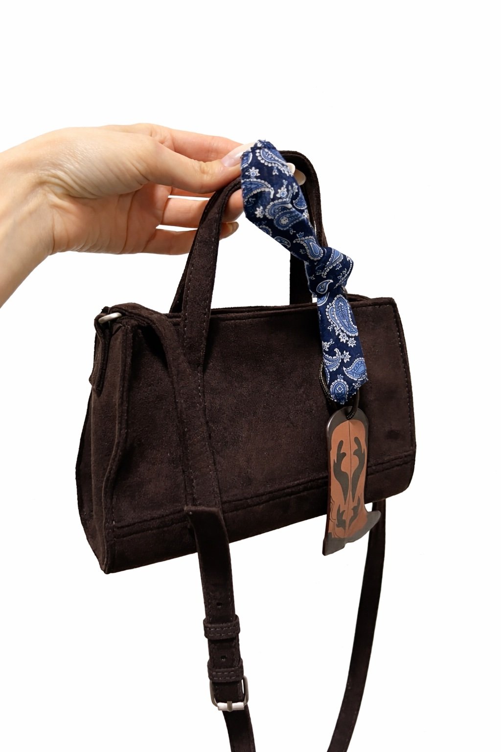 Zara Mini Suede City Bag