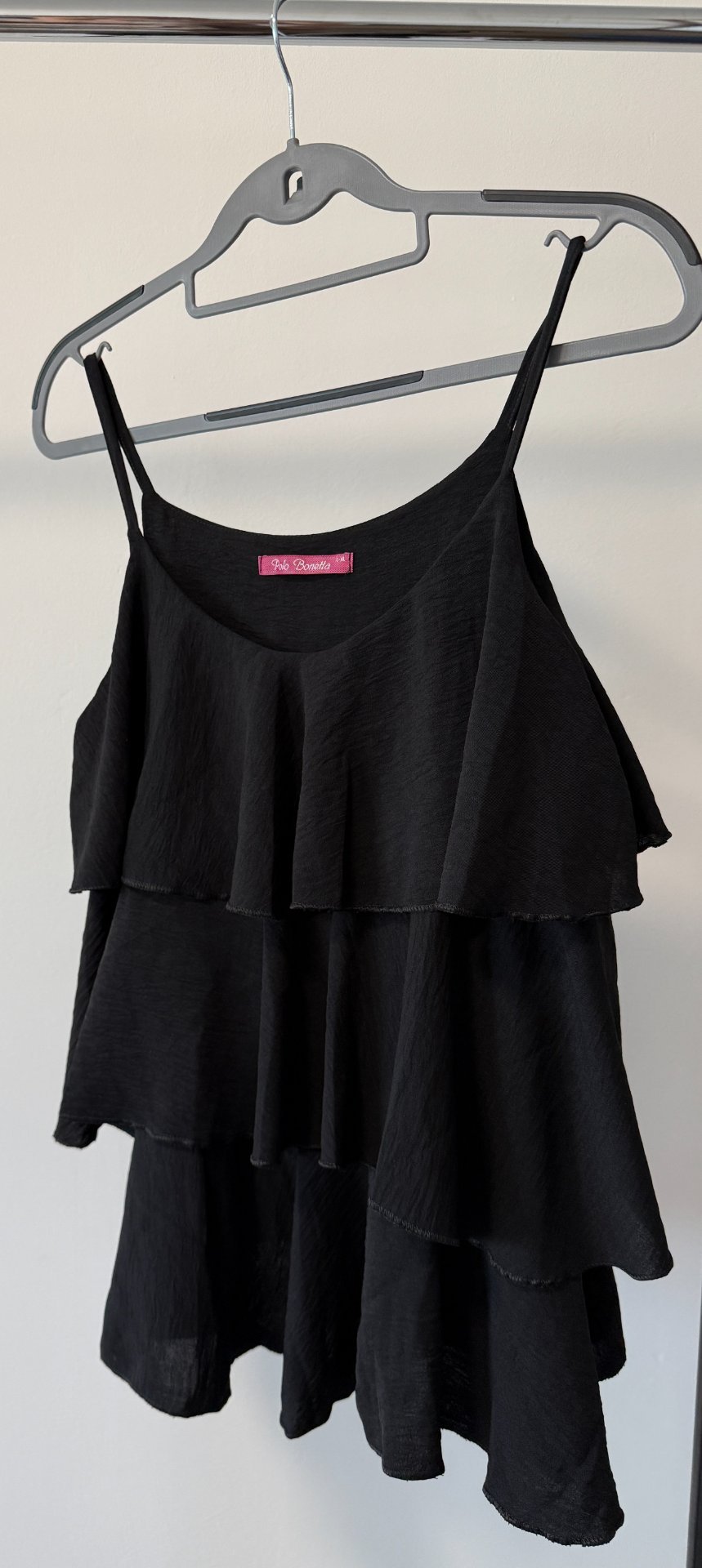 Bluza na preramki crna Polo Bonetta