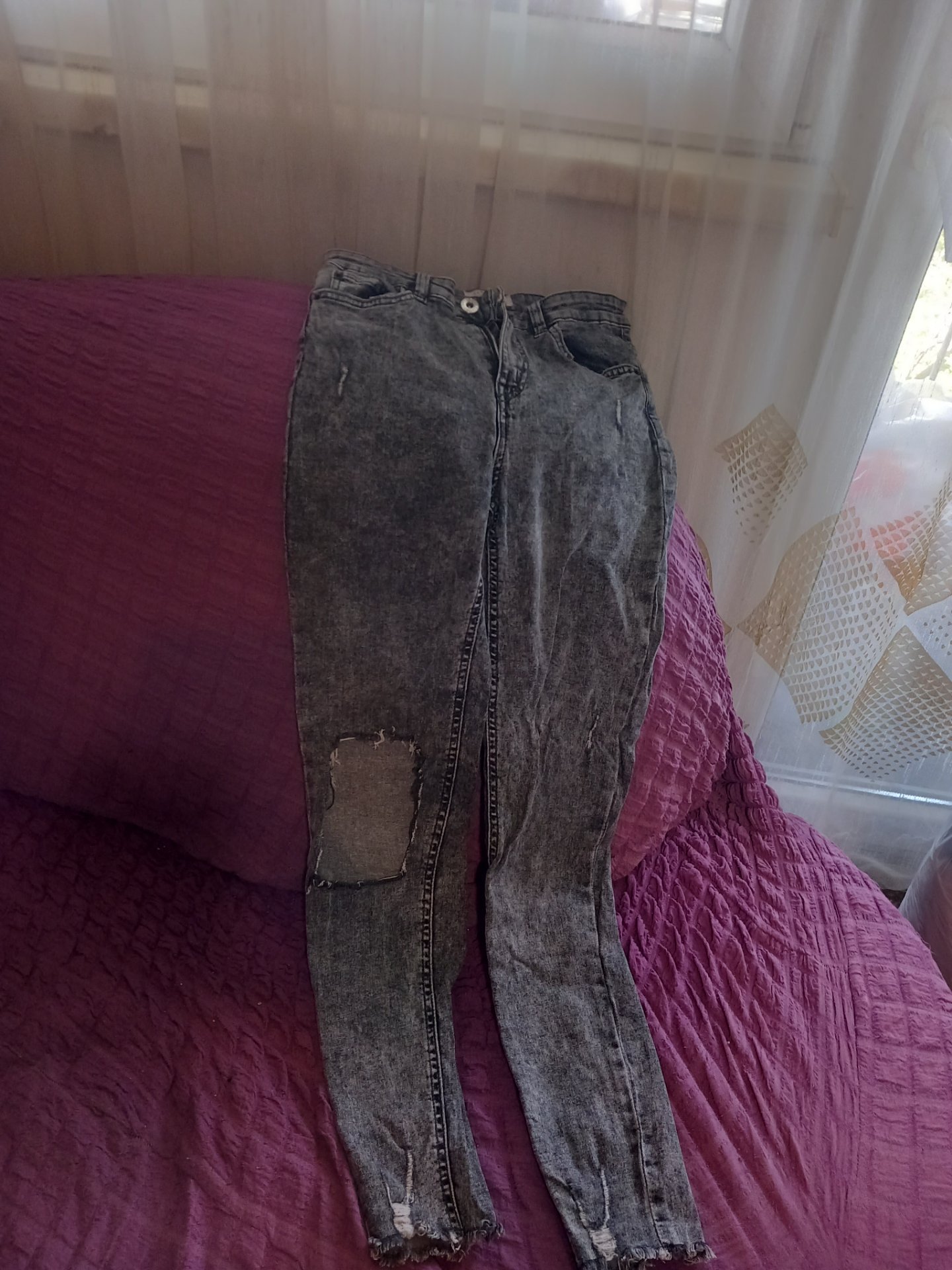 Terranova sivi skinati farmerki