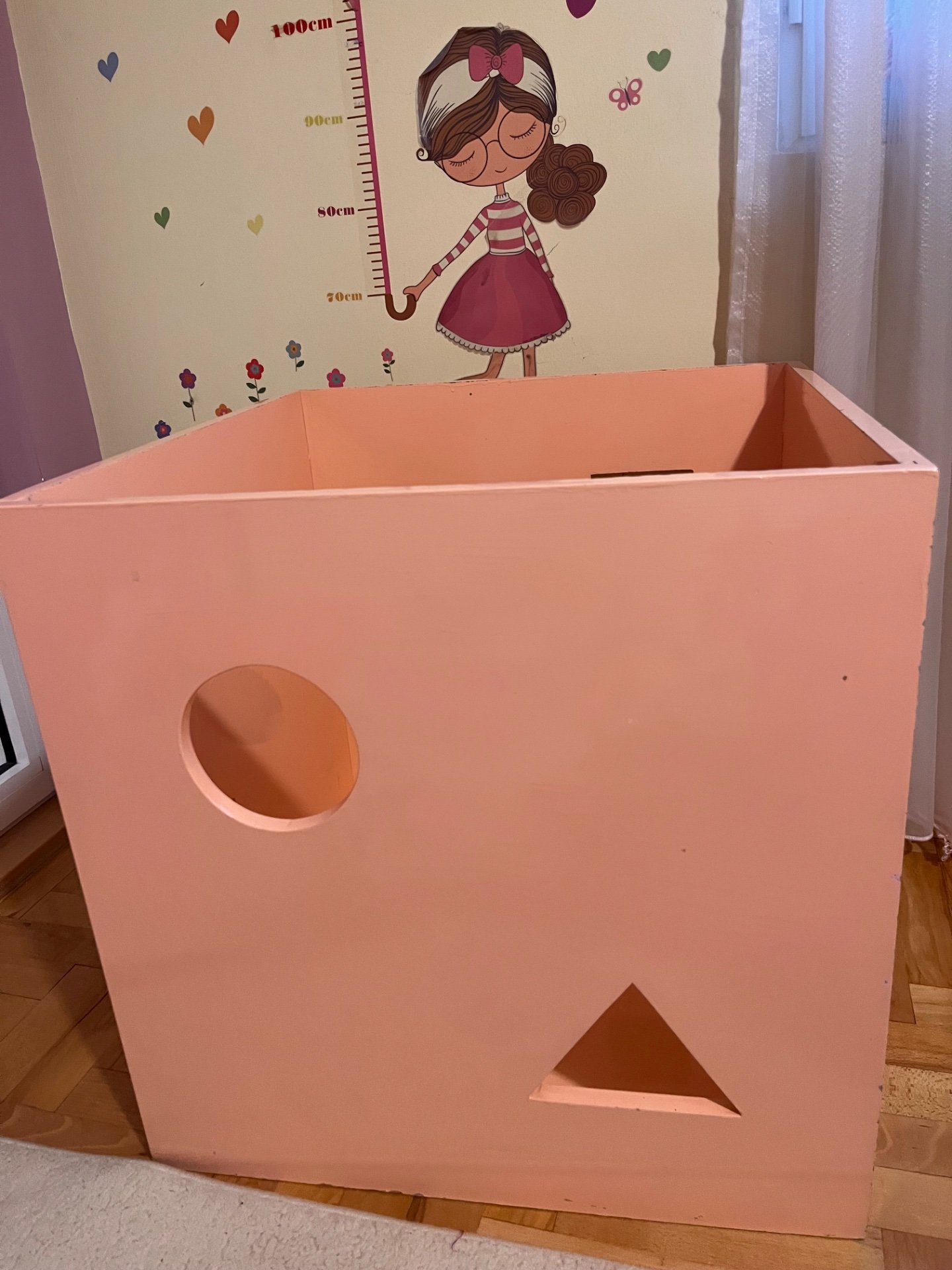 Дрвена кутија за складирање на играчки