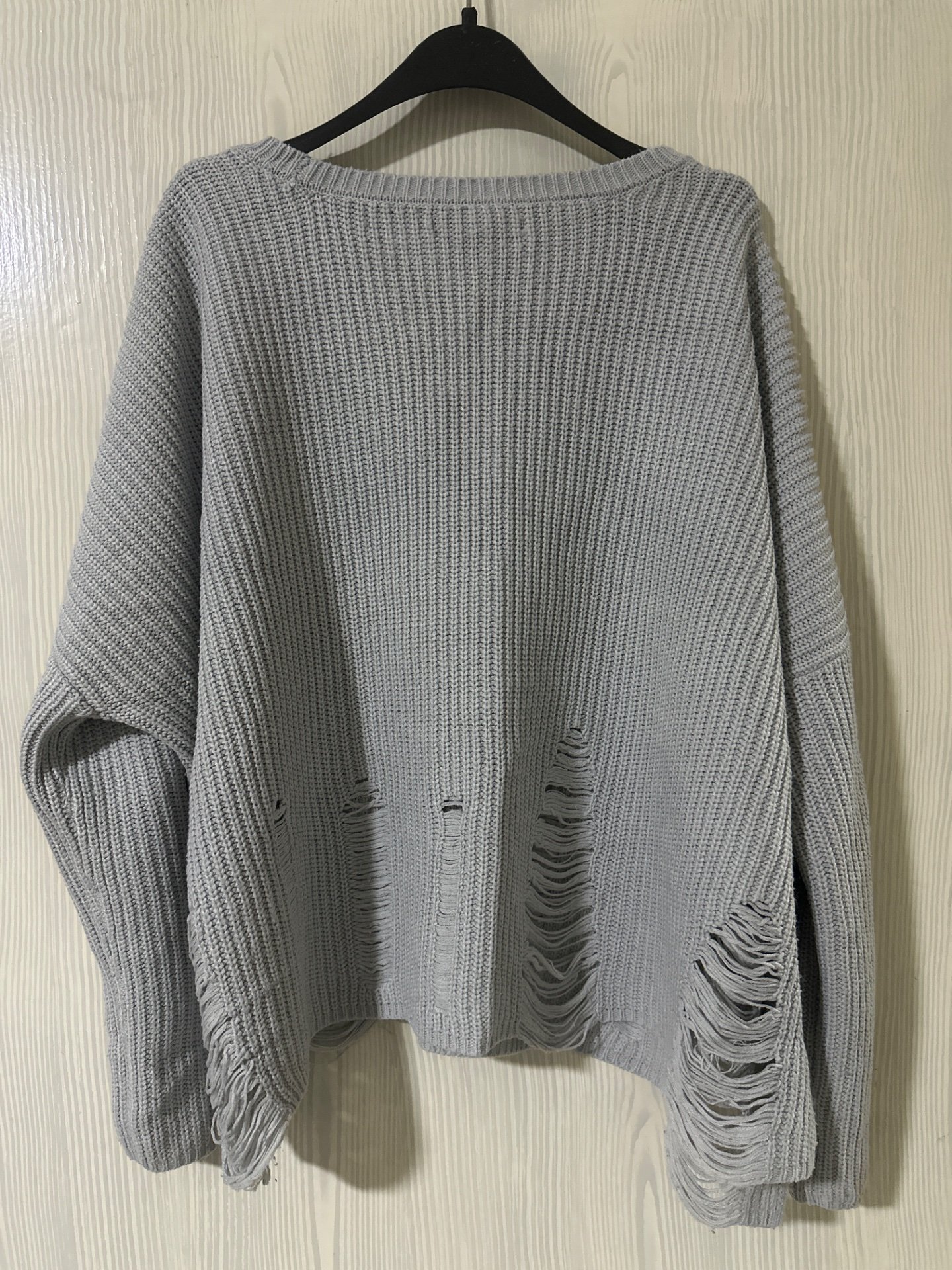 Сив oversize џемпер - 2