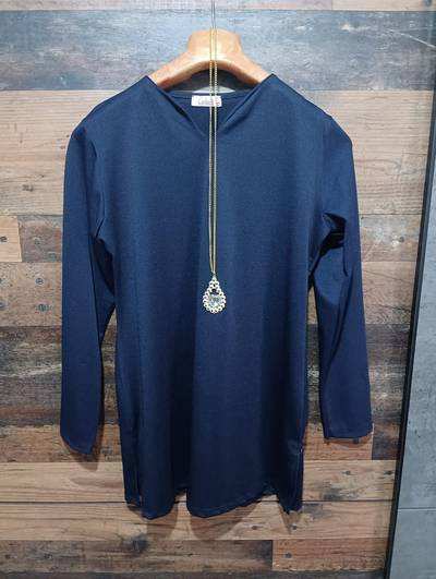 🔵 Плава блуза