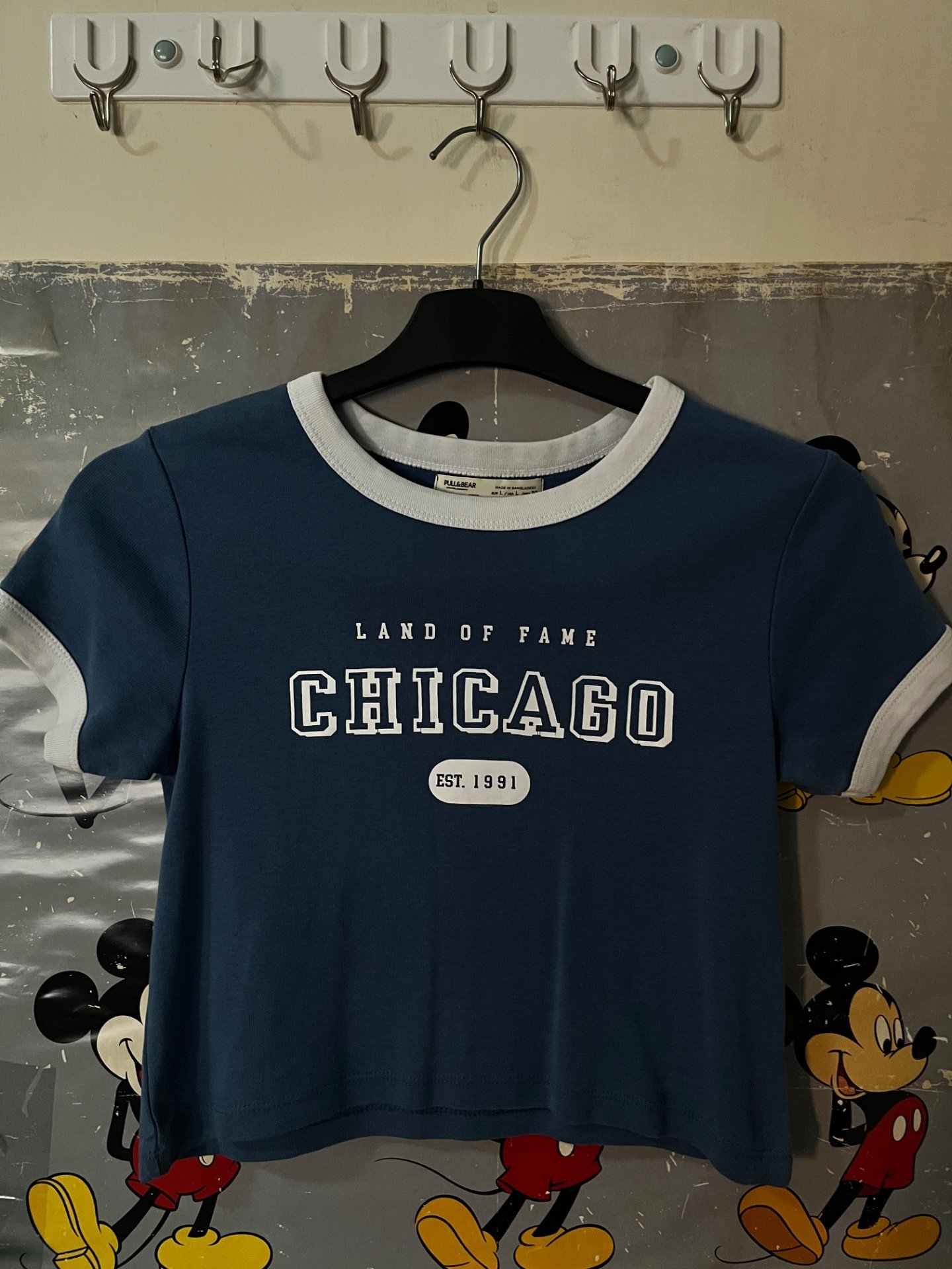 Pull and Bear кроп топ маица