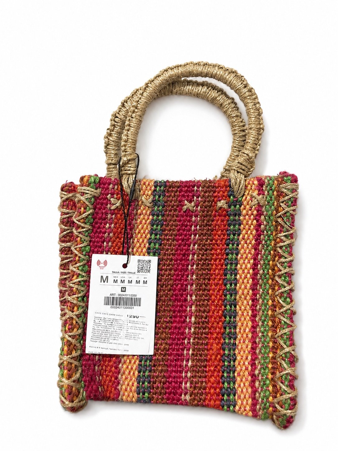 Zara Jute Striped bag - 2