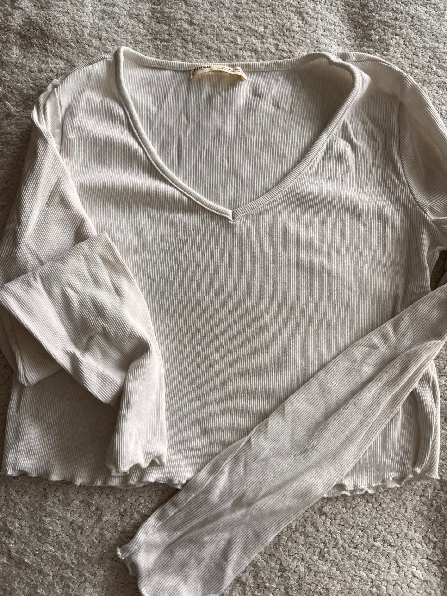 Crop top со долги ракави