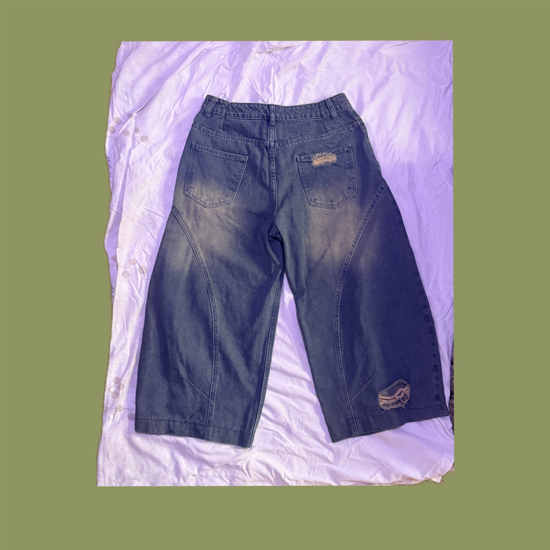 BAGGY RIPPED JEANS - 2