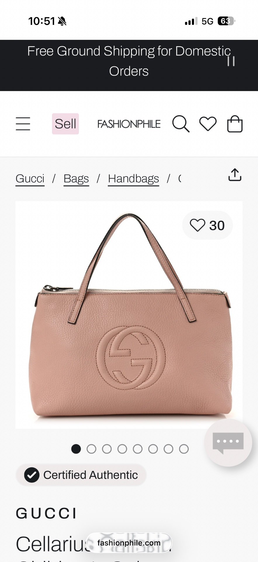 Original GUCCI Tashna - 5