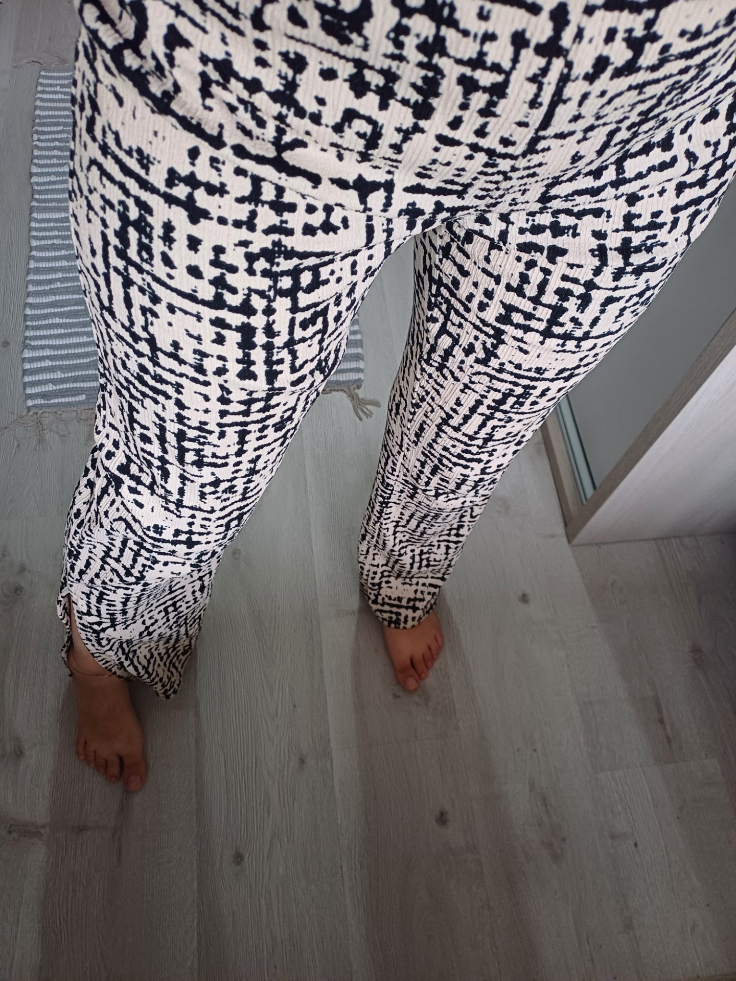 Lesni letni pantaloni so lastik - 3
