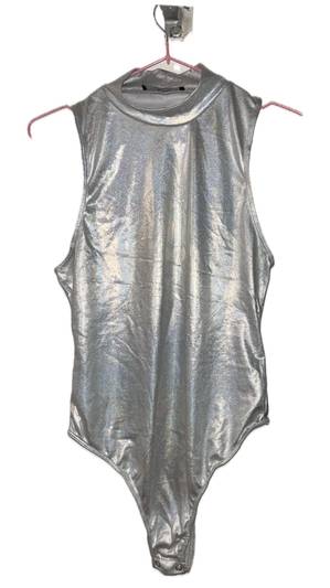 Bershka top - silver-coloured