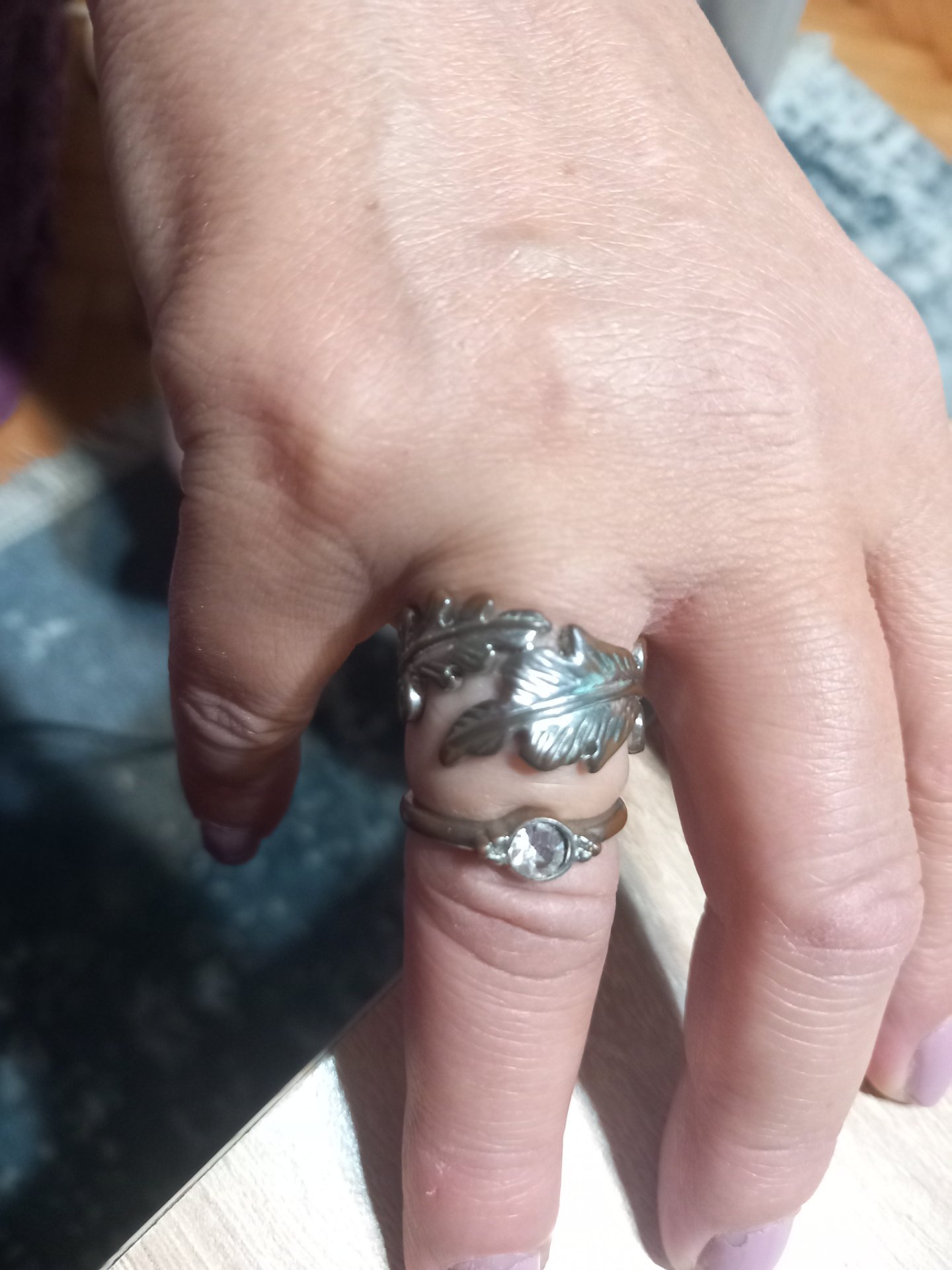 Fiore dva srebreni prstena broj 8 - 2